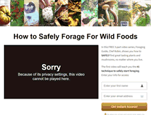 Tablet Screenshot of foraging101.com